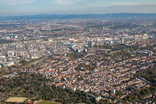 Vue aérienne de Quartier Friesenheim in Ludwigshafen am Rhein dans le département Rhénanie-Palatinat, Allemagne