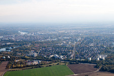Quartier Gartenstadt in Ludwigshafen am Rhein dans le département Rhénanie-Palatinat, Allemagne vue d'en haut
