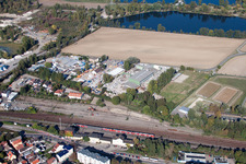 Finger Baustoffwerk GmbH à le quartier Oggersheim in Ludwigshafen am Rhein dans le département Rhénanie-Palatinat, Allemagne hors des airs