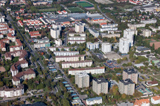 Vue aérienne de Mahlastr à Frankenthal dans le département Rhénanie-Palatinat, Allemagne