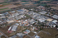 Vue aérienne de Zone industrielle N à Frankenthal dans le département Rhénanie-Palatinat, Allemagne