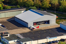 Vue oblique de Aéroservice Worms à Worms dans le département Rhénanie-Palatinat, Allemagne