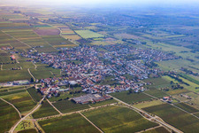 Vue d'oiseau de Wachenheim an der Weinstraße dans le département Rhénanie-Palatinat, Allemagne