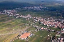 Quartier Mußbach in Neustadt an der Weinstraße dans le département Rhénanie-Palatinat, Allemagne vue d'en haut
