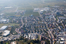 Neustadt an der Weinstraße dans le département Rhénanie-Palatinat, Allemagne d'en haut