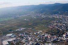 Neustadt an der Weinstraße dans le département Rhénanie-Palatinat, Allemagne depuis l'avion