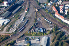Vue aérienne de Triangle de piste à Neustadt an der Weinstraße dans le département Rhénanie-Palatinat, Allemagne
