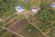 Vue d'oiseau de Château de la Villa Ludwigshöhe à Edenkoben dans le département Rhénanie-Palatinat, Allemagne