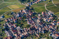 Vue aérienne de Champs agricoles et surfaces utilisables à le quartier Weyher in Weyher in der Pfalz dans le département Rhénanie-Palatinat, Allemagne