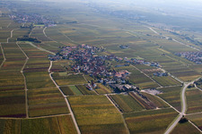 Vue aérienne de Vignobles à Flemlingen dans le département Rhénanie-Palatinat, Allemagne