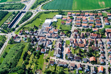 Enregistrement par drone de Quartier Queichheim in Landau in der Pfalz dans le département Rhénanie-Palatinat, Allemagne