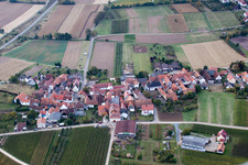 Quartier Oberhofen in Pleisweiler-Oberhofen dans le département Rhénanie-Palatinat, Allemagne depuis l'avion