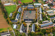 Vue aérienne de Centre électronique de la Bundeswehr à Bad Bergzabern dans le département Rhénanie-Palatinat, Allemagne
