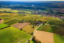 Vue aérienne de Windhof à Schweighofen dans le département Rhénanie-Palatinat, Allemagne