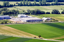 Vue aérienne de Zone commerciale Ouest à Herxheim bei Landau dans le département Rhénanie-Palatinat, Allemagne