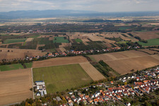 Quartier Schaidt in Wörth am Rhein dans le département Rhénanie-Palatinat, Allemagne d'en haut