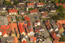 Vue aérienne de Porte des boulettes à la vapeur à Freckenfeld dans le département Rhénanie-Palatinat, Allemagne