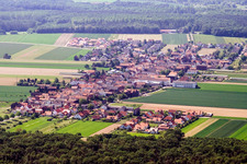 Quartier Hayna in Herxheim bei Landau dans le département Rhénanie-Palatinat, Allemagne vue d'en haut
