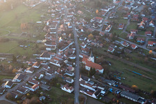 Scheibenhard dans le département Bas Rhin, France d'en haut