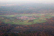 Quartier Büchelberg in Wörth am Rhein dans le département Rhénanie-Palatinat, Allemagne vue d'en haut