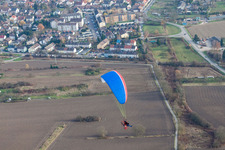 Quartier Maximiliansau in Wörth am Rhein dans le département Rhénanie-Palatinat, Allemagne d'en haut