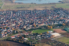 Quartier Forchheim in Rheinstetten dans le département Bade-Wurtemberg, Allemagne d'en haut