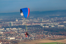 Quartier Forchheim in Rheinstetten dans le département Bade-Wurtemberg, Allemagne depuis l'avion