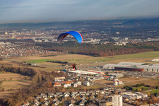 Vue d'oiseau de Quartier Forchheim in Rheinstetten dans le département Bade-Wurtemberg, Allemagne