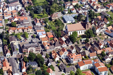 Photographie aérienne de Sainte-Marie de l'Assomption à Herxheim bei Landau dans le département Rhénanie-Palatinat, Allemagne