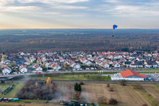 Vue aérienne de Monteur Edeka à Bietigheim dans le département Bade-Wurtemberg, Allemagne