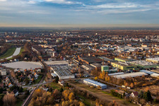 Vue aérienne de Industriestr à Rastatt dans le département Bade-Wurtemberg, Allemagne