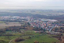 Seltz dans le département Bas Rhin, France d'un drone