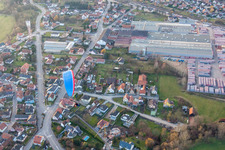 Seltz dans le département Bas Rhin, France vue d'en haut