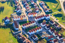 Vue aérienne de À Buchhhorst à Wörth am Rhein dans le département Rhénanie-Palatinat, Allemagne