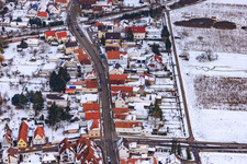 Vue oblique de Saarstraße à Kandel dans le département Rhénanie-Palatinat, Allemagne