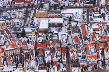 Vue oblique de Rue Haupt à Kandel dans le département Rhénanie-Palatinat, Allemagne