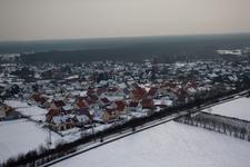 Quartier Schaidt in Wörth am Rhein dans le département Rhénanie-Palatinat, Allemagne d'en haut