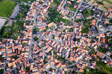 Vue oblique de Quartier Büchelberg in Wörth am Rhein dans le département Rhénanie-Palatinat, Allemagne