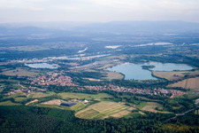 Enregistrement par drone de Lauterbourg dans le département Bas Rhin, France