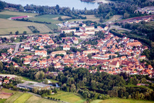 Image drone de Lauterbourg dans le département Bas Rhin, France