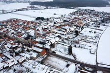 Image drone de Erlenbach bei Kandel dans le département Rhénanie-Palatinat, Allemagne