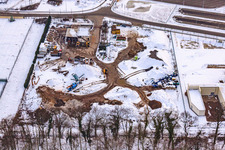 Photographie aérienne de Recyclage des déchets de chantier Gaudier à le quartier Minderslachen in Kandel dans le département Rhénanie-Palatinat, Allemagne