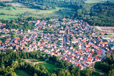 Photographie aérienne de Seltz dans le département Bas Rhin, France