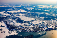 Photographie aérienne de Usine de camions Daimler à Wörth am Rhein dans le département Rhénanie-Palatinat, Allemagne