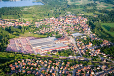 Seltz dans le département Bas Rhin, France d'en haut