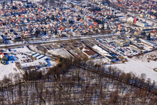 Du sud-est à Kandel dans le département Rhénanie-Palatinat, Allemagne d'en haut