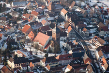 Vue oblique de Quartier Billigheim in Billigheim-Ingenheim dans le département Rhénanie-Palatinat, Allemagne