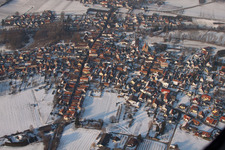 Quartier Ingenheim in Billigheim-Ingenheim dans le département Rhénanie-Palatinat, Allemagne vue du ciel