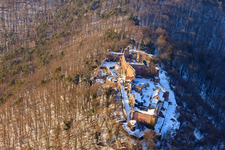 Madenburg à Eschbach dans le département Rhénanie-Palatinat, Allemagne depuis l'avion