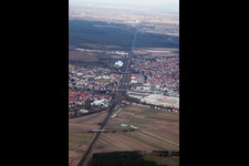 Quartier Graben in Graben-Neudorf dans le département Bade-Wurtemberg, Allemagne vue du ciel